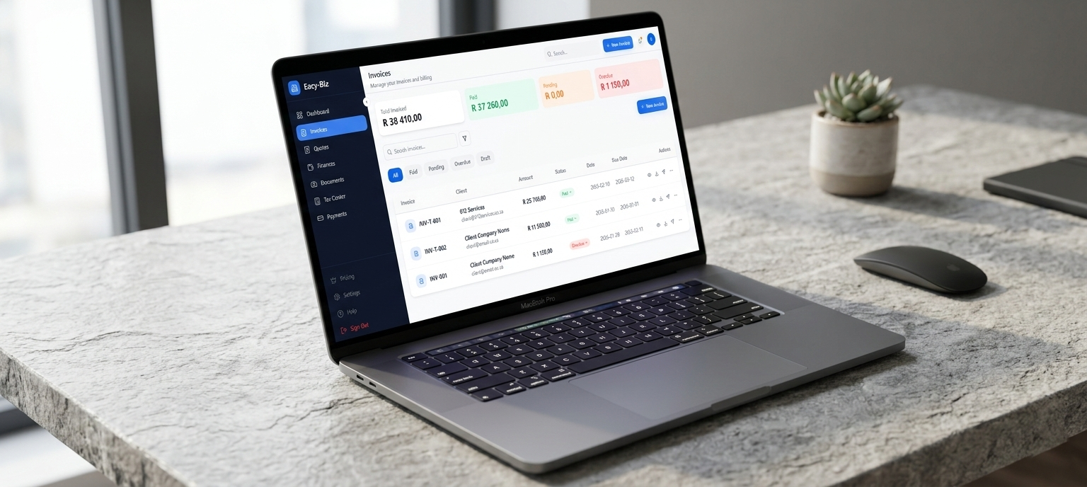How Blackdot Built Eazy Biz: A Free Invoice Generator and Finance App for South African Entrepreneurs